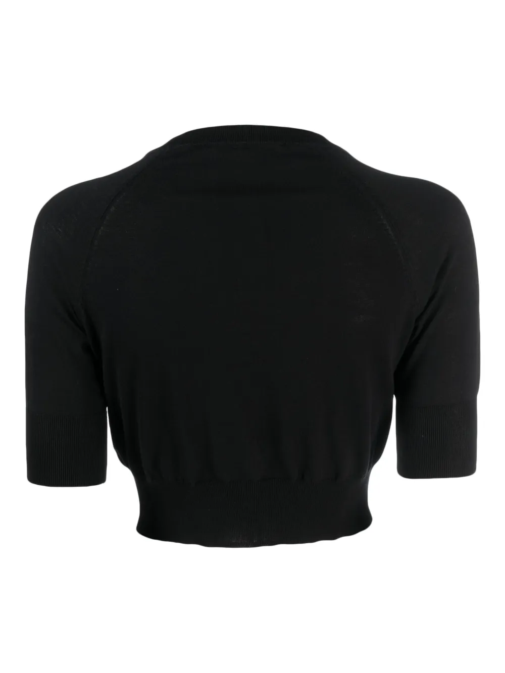 Wild Cashmere Vest met korte mouwen - Zwart