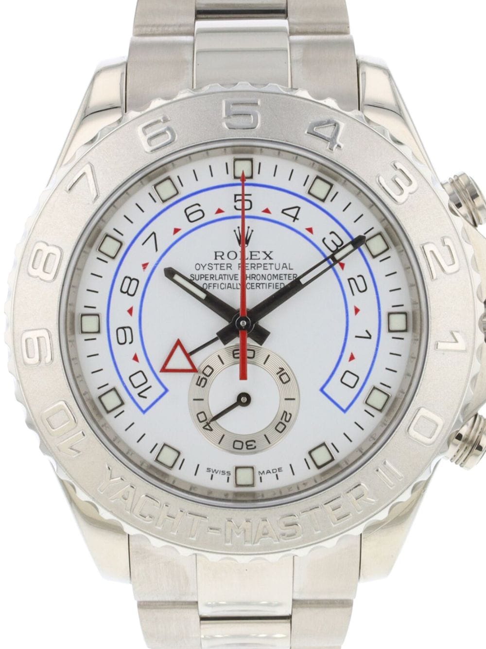 Pre-owned Rolex 2008  Yacth-master Ii 44mm In White