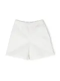 Douuod Kids elasticated cotton shorts - White