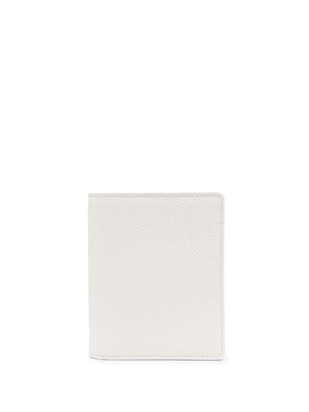 Maison Margiela Bi-fold Leather Wallet In Weiss