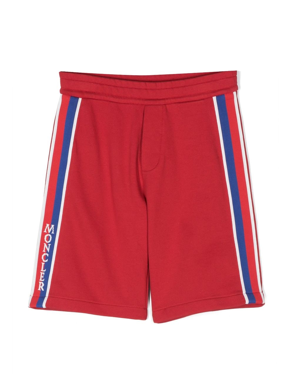 Moncler Enfant stripe-detail cotton shorts - Red