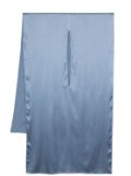 Gianluca Capannolo cut-out detail silk-blend scarf - Blue