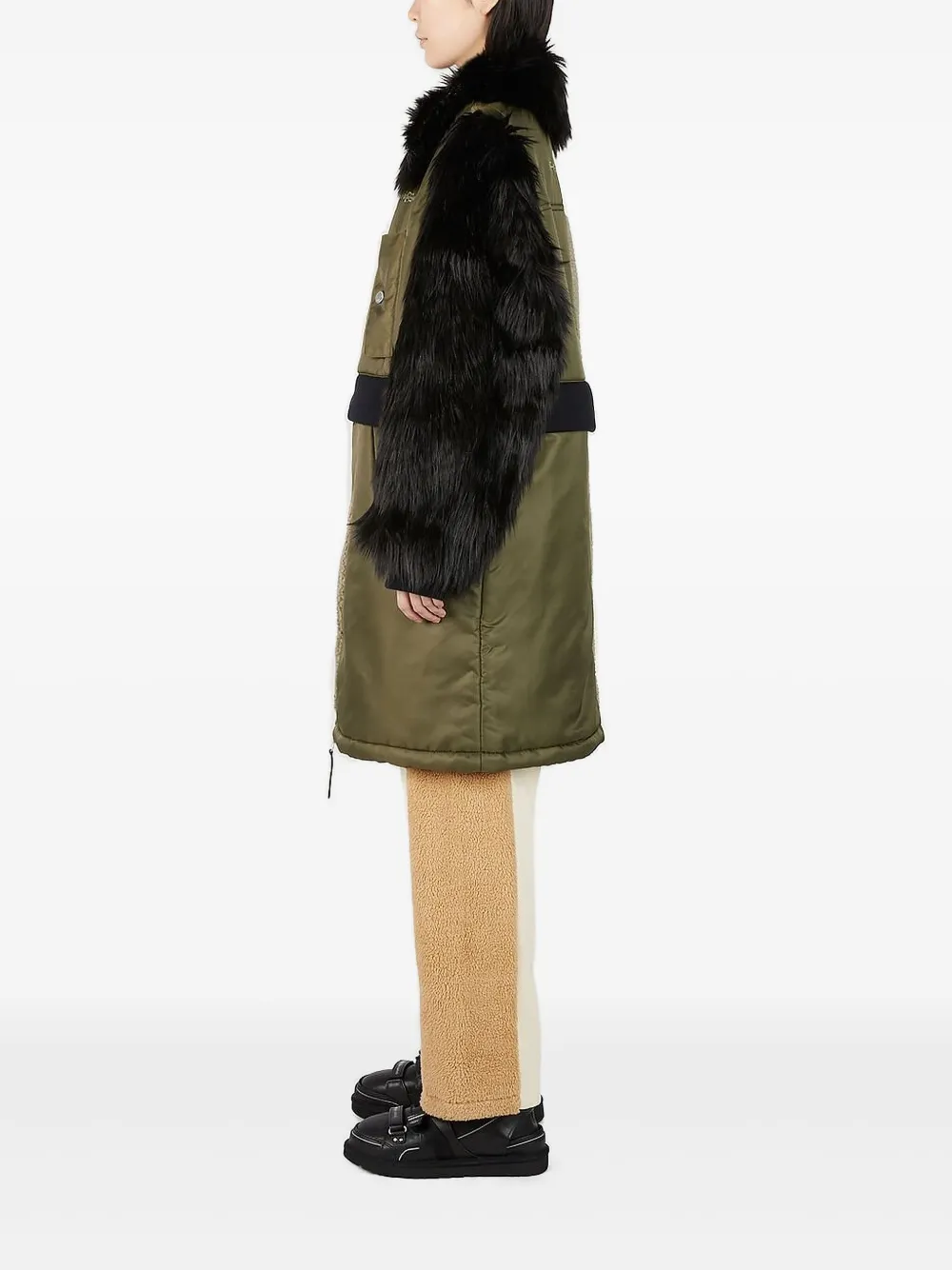 Ugg X Feng Chen Wang Panelled Coat In Multi
