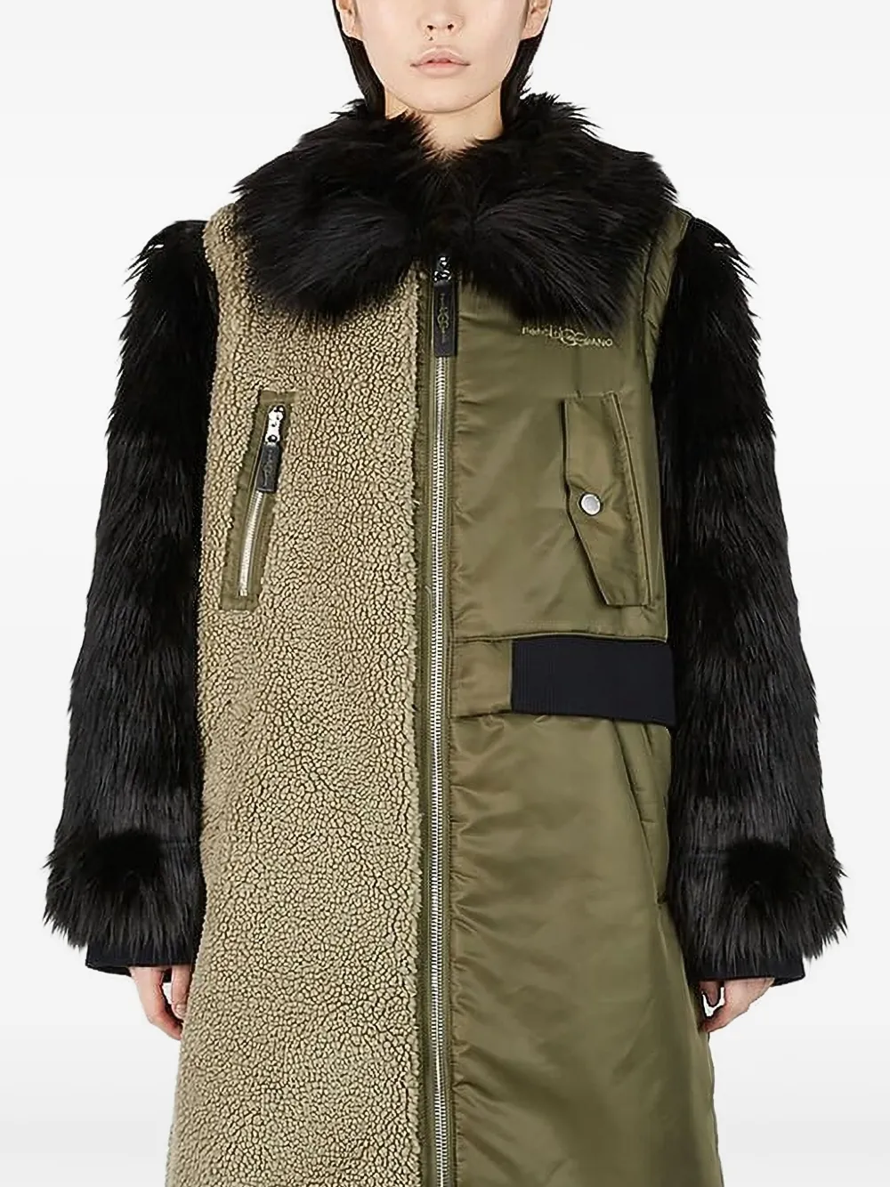 Ugg X Feng Chen Wang Panelled Coat In Multi