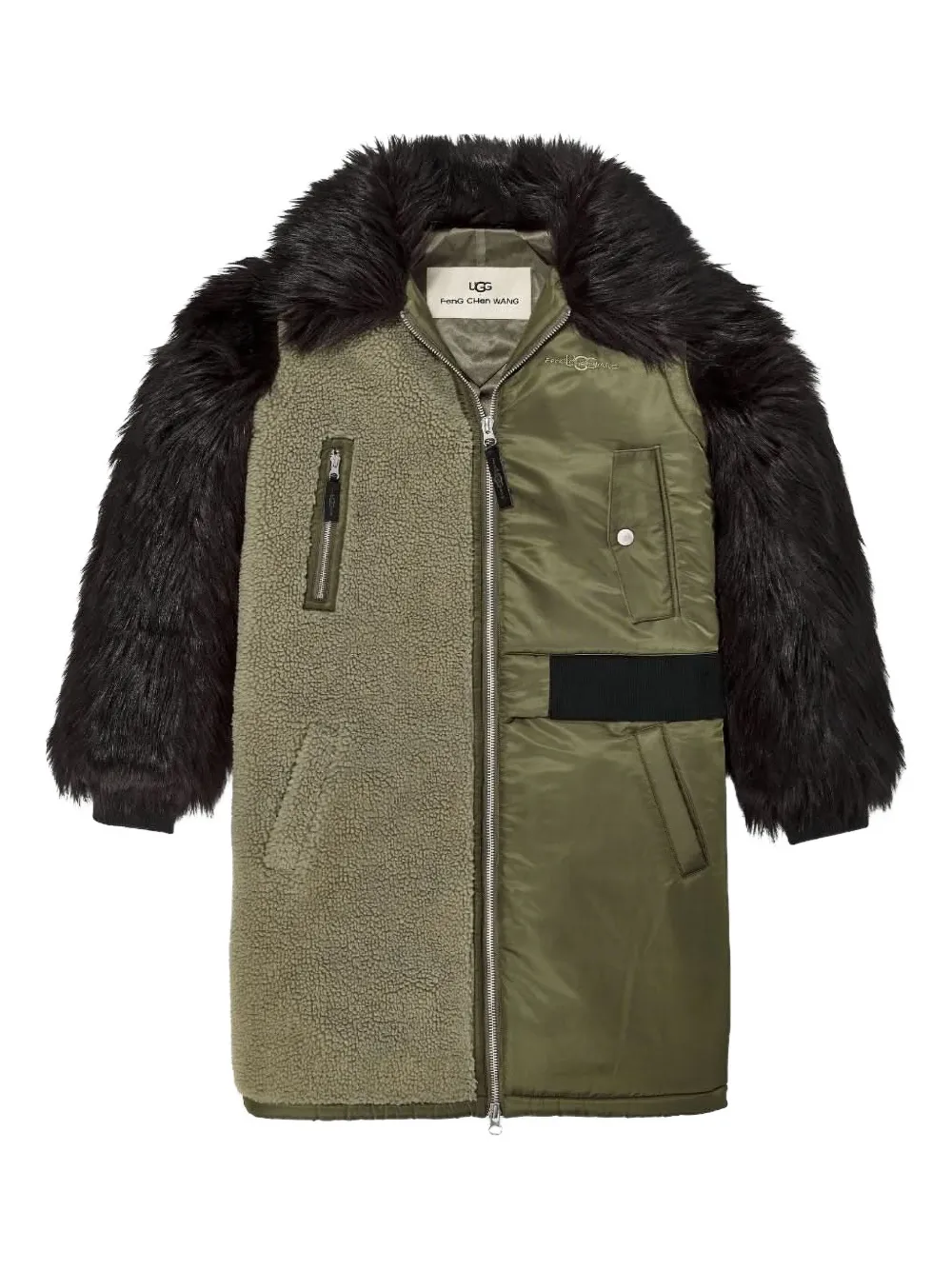 UGG abrigo con paneles de UGG x Feng Chen Wang | verde | Image 1