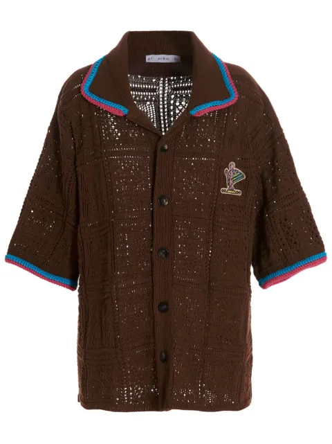AVRIL 8790 camisa con detalle de parche