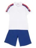 Moncler Enfant logo-trim polo two-piece set - Blue
