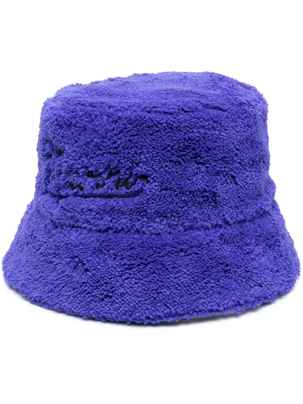 Marni shearling bucket hat - Blue