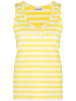 MONCLER - 美品　22SS　モンクレール　ボーダーノースリーブ ロゴ　ストライプタンクトップ Moncler（モンクレール）ウィメンズ ノースリーブ＆タンクトップ