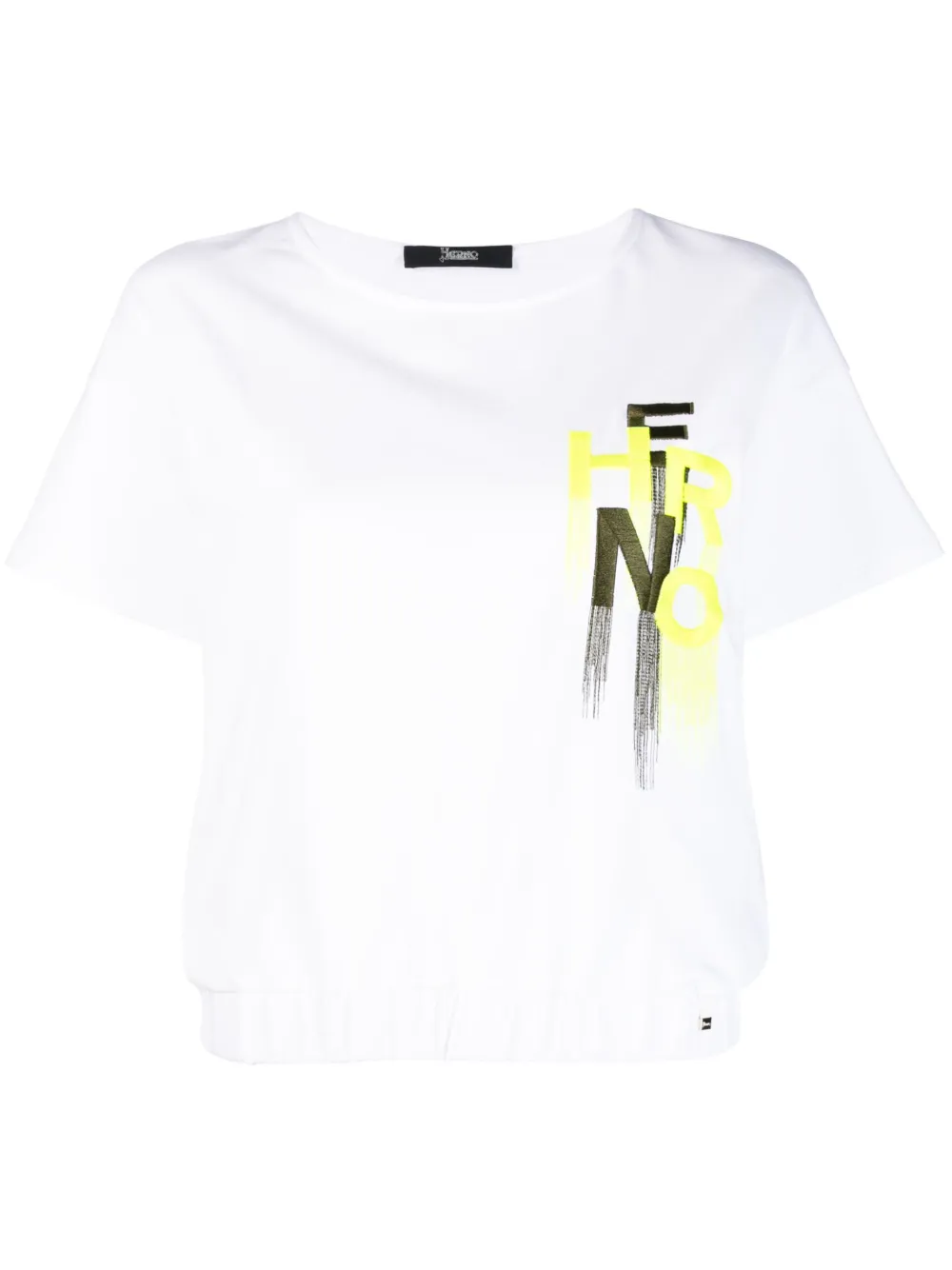 Herno Embroidered-logo T-shirt In White