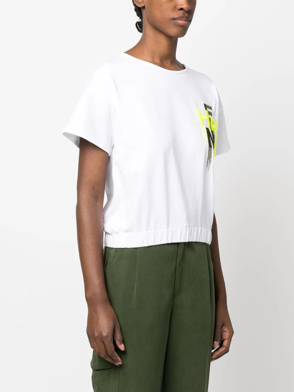 Herno Embroidered-logo T-shirt In White