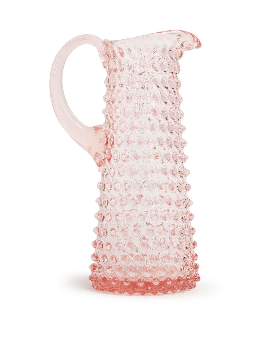 Shop Klimchi Hobnail Glass Tall Jug In Pink