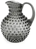 KLIMCHI Hobnail crystal jug - Black