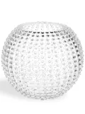 KLIMCHI Hobnail crystal vase - White