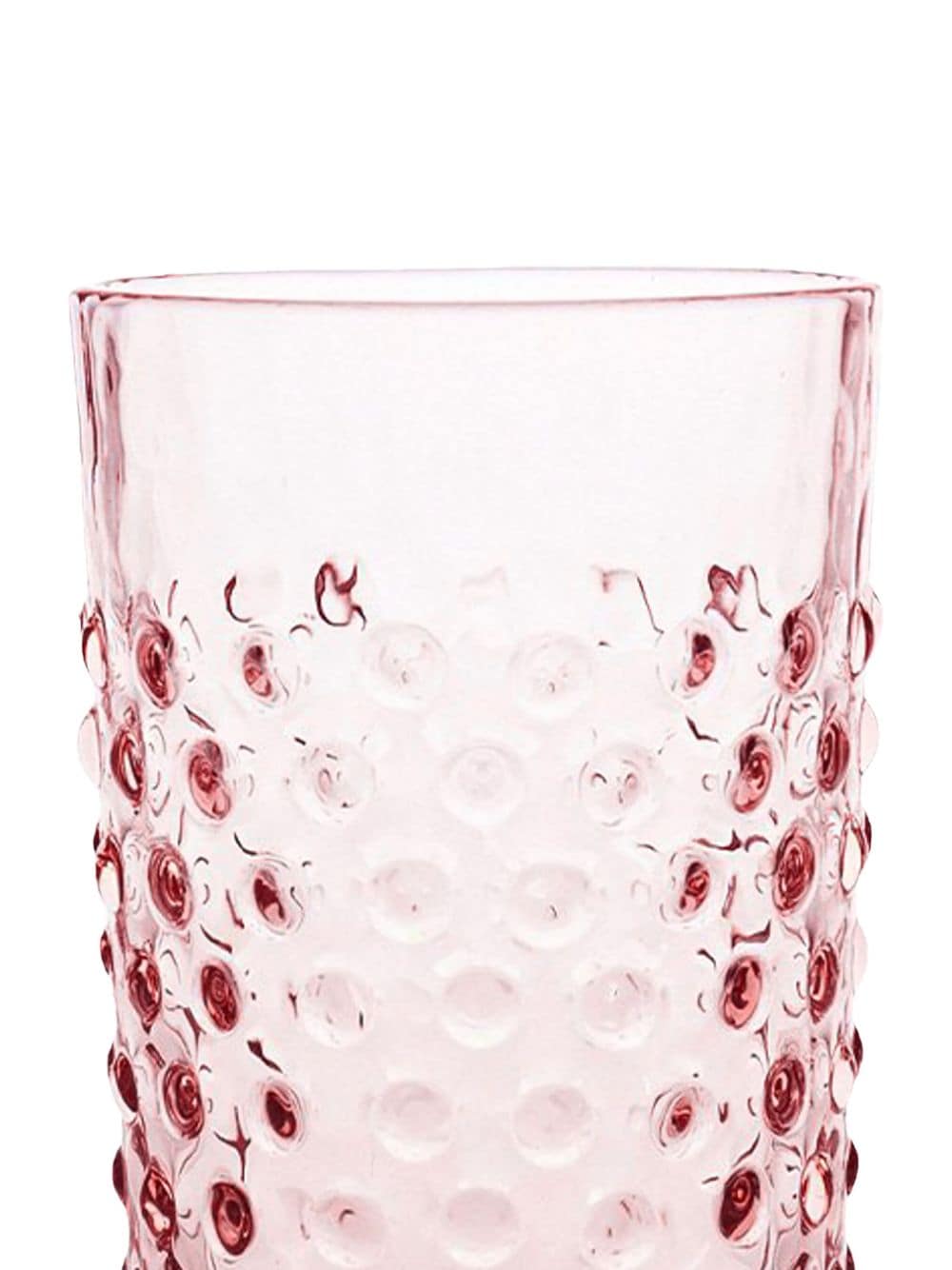 Shop Klimchi Hobnail Textured-finish Tumblers (set Of 6) In Rosaline