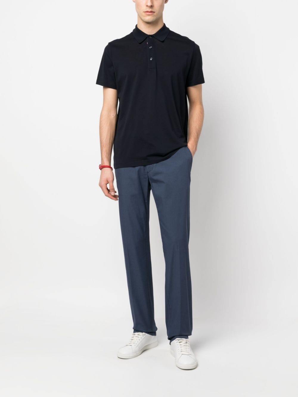 Canali Ruimvallende broek - Blauw