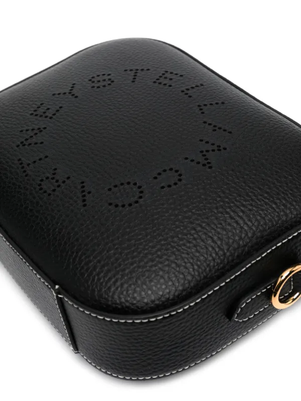 Stella McCartney Mini Stella Logo Crossbody Bag | Black