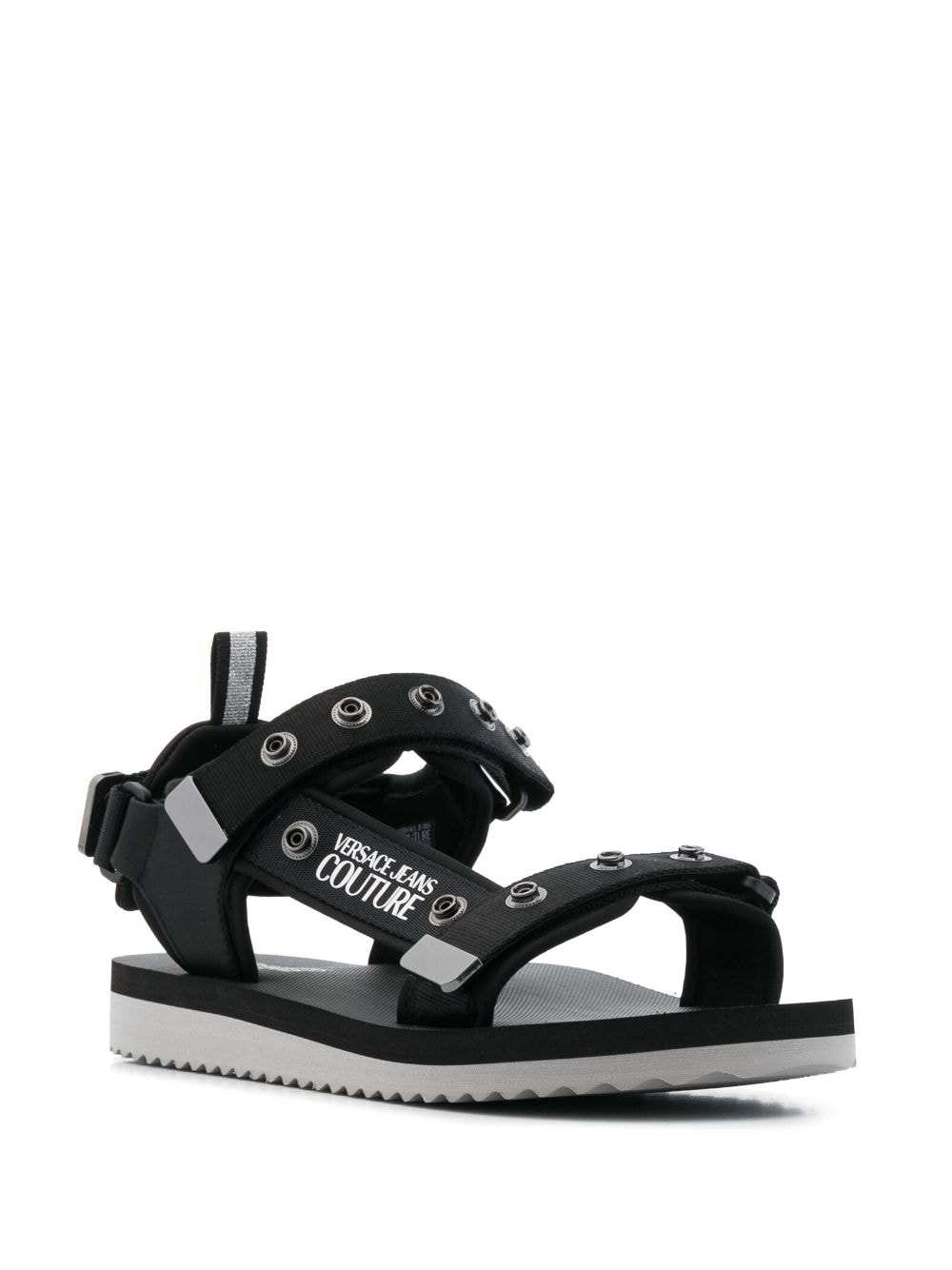 Versace Jeans Couture Sandalen met klittenband - Zwart