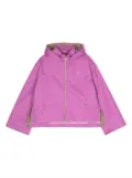 Herno Kids logo-print rain coat - Purple