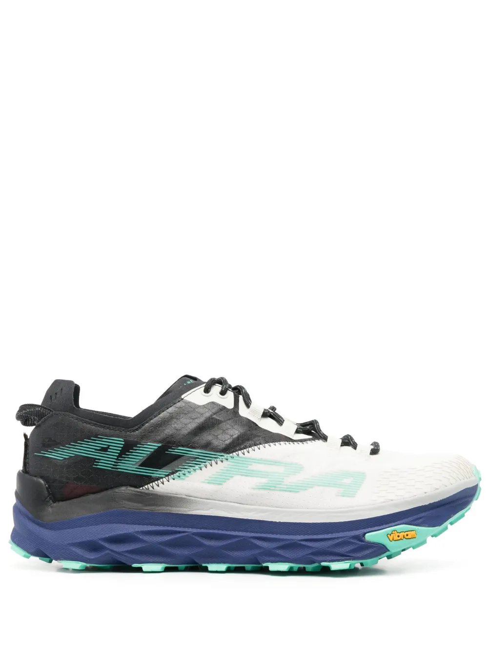 Altra Mont Blanc Textured-sole Sneakers In Black/green