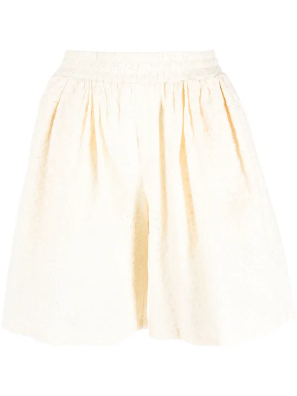 LE PETIT TROU high-waist Textured Shorts - Farfetch