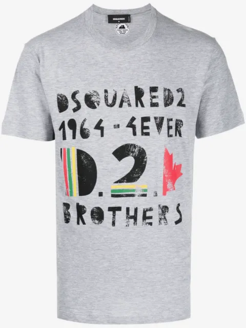 DSQUARED2 playera con logo estampado
