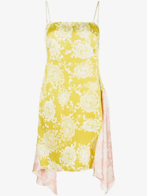 DSQUARED2 floral-print draped dress