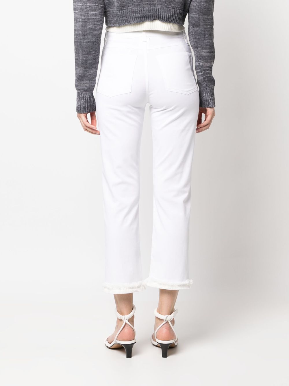 'S Max Mara frayed-edge slim-fit trousers Women