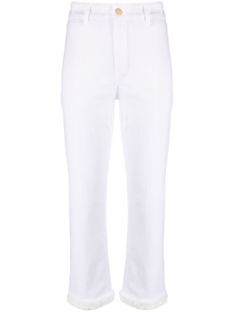 'S Max Mara frayed-edge slim-fit trousers Women