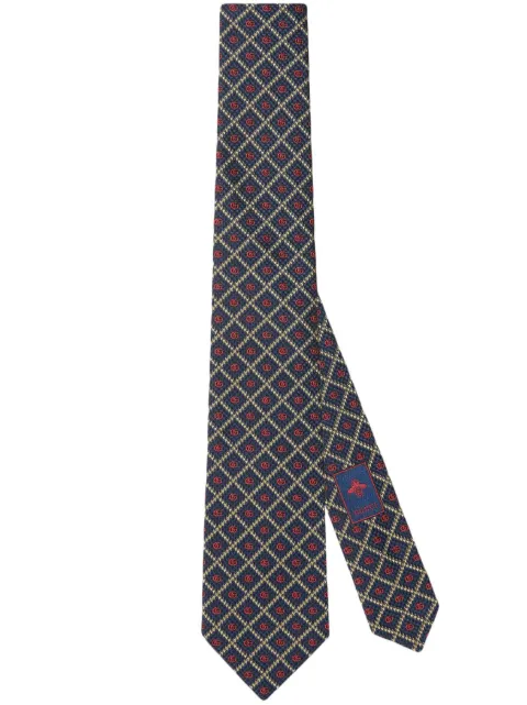 Gucci Double G checked jacquard tie