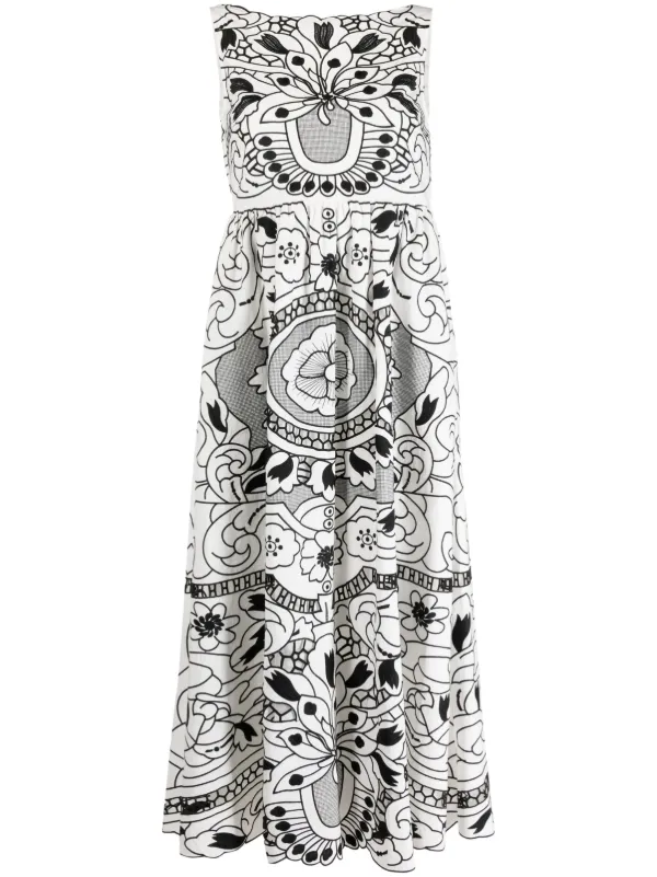 最終SALE!  RED VALENTINO sleeveless dress Valentino Garavani Crepe Couture Short Dress | Saks Fifth Avenue