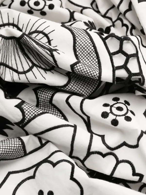 RED Valentino graphic-print Sleeveless Dress | White | FARFETCH