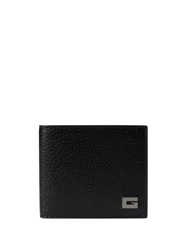 Gucci★素敵！Black Leather W/Double G l Detail Wallet 739475_AAECE_1046_001_080_0000