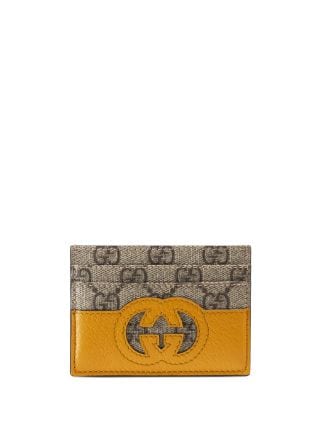 Wallet with cut-out Interlocking G