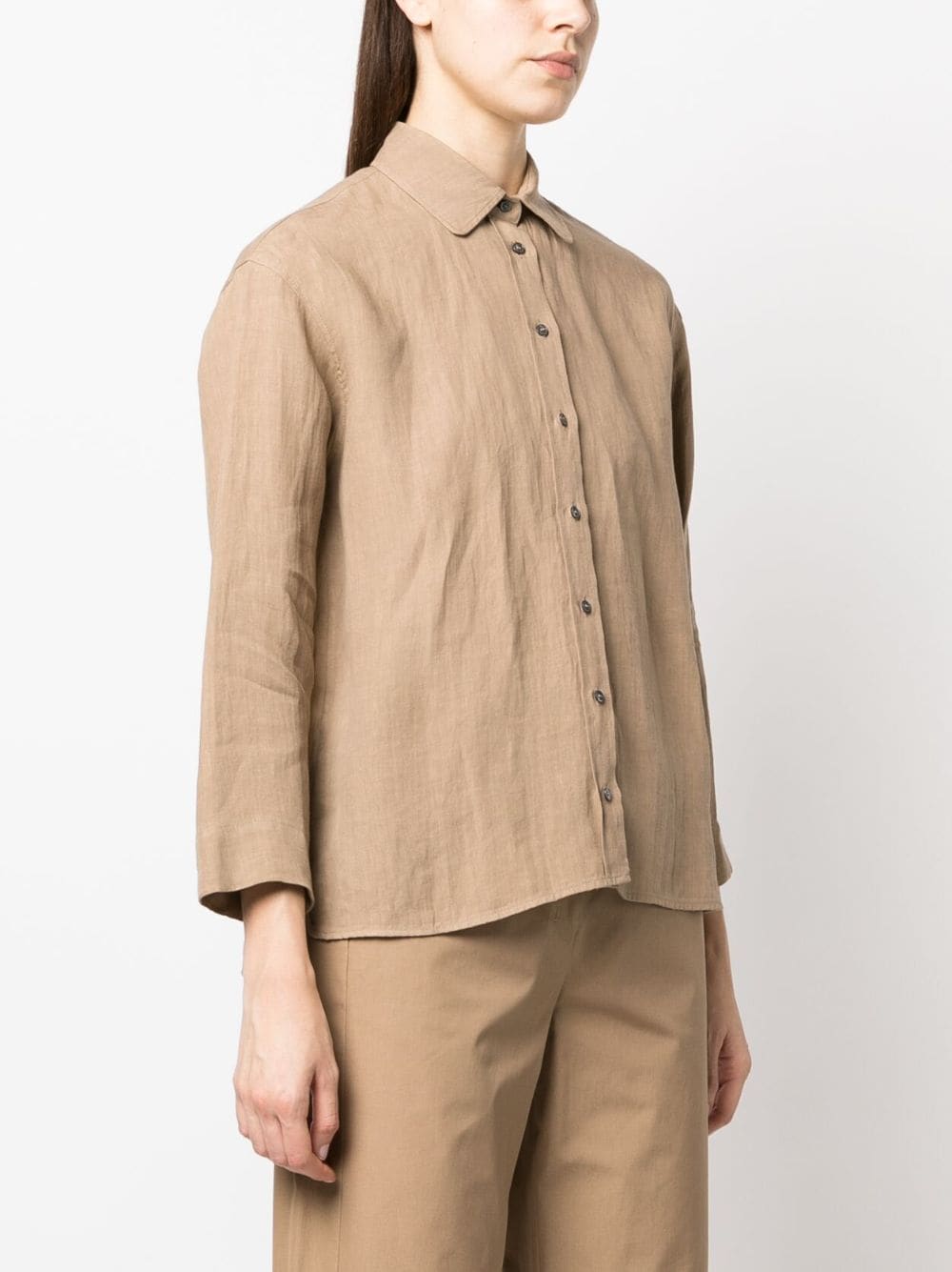 Shop 's Max Mara Long-sleeve Button-up Shirt In Neutrals