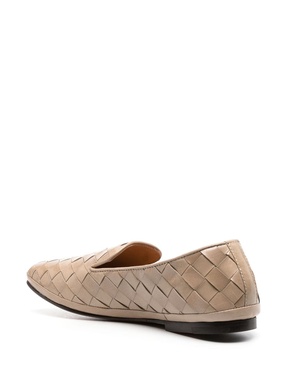 Shop Henderson Baracco Interwoven Leather Slippers In Nude