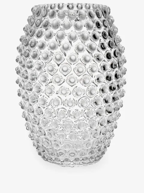 KLIMCHI Hobnail Egg crystal vase