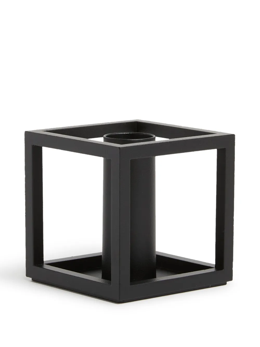 Shop By Lassen Kubus Metal Candle Holder In Black