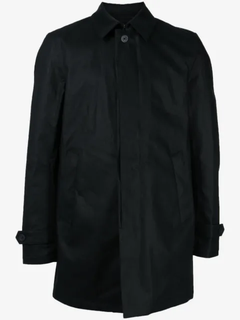 Herno plain linen shirt jacket
