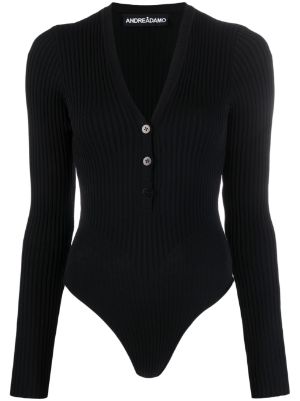 ANDREĀDAMO long-sleeve ribbed-knit Bodysuit - Farfetch