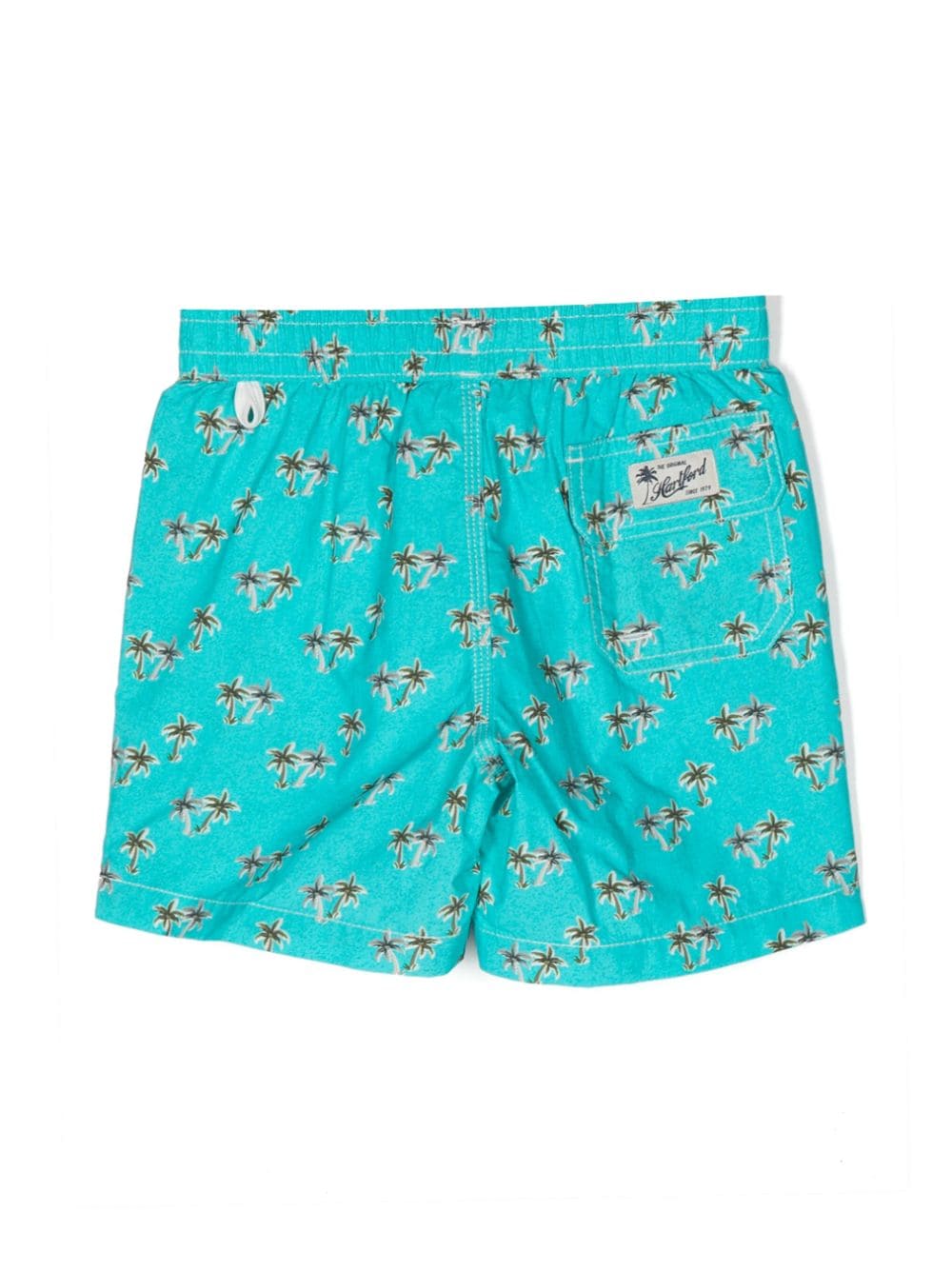 Shop Hartford Palm Tree-print Swim Shorts In Blue