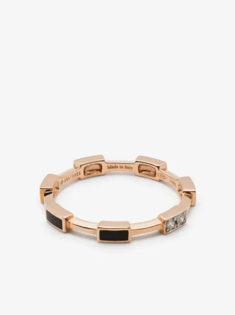 Anapsara 18kt rose gold diamond band ring