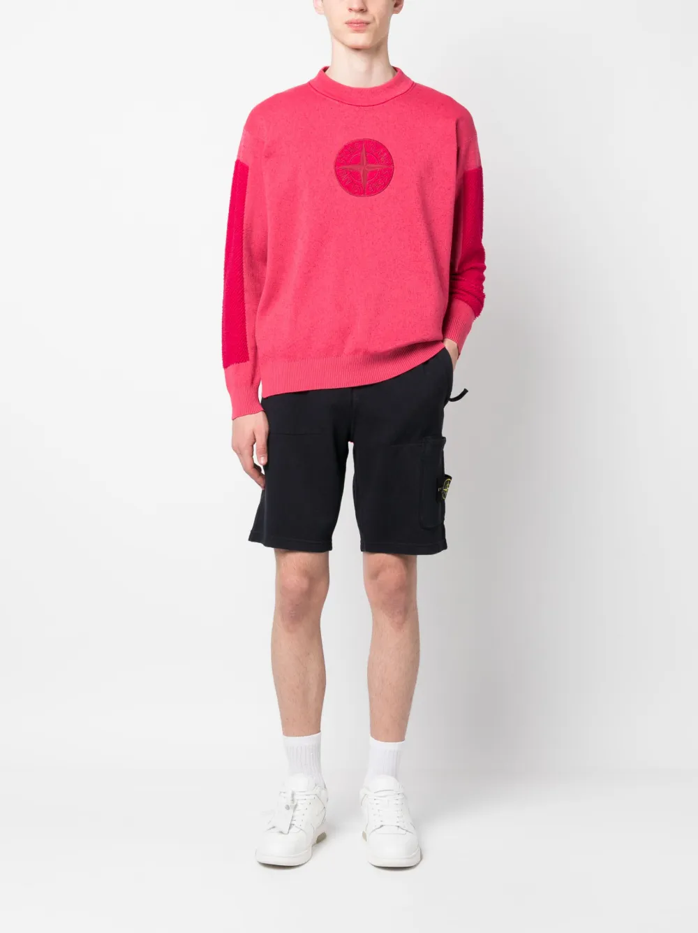 Stone Island Katoenen shorts - Blauw
