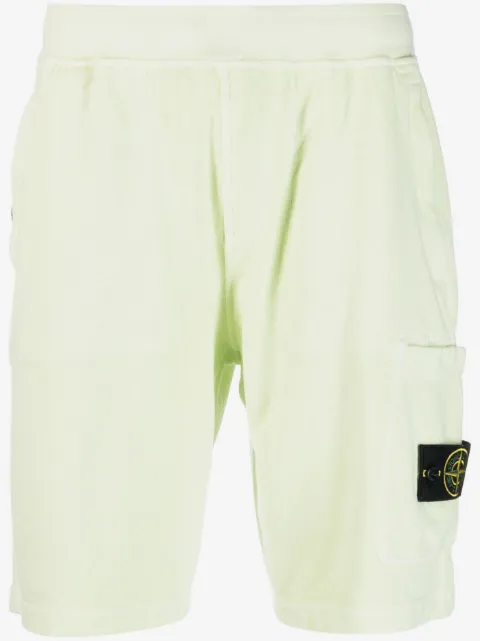 Stone Island Compass-motif cotton shorts