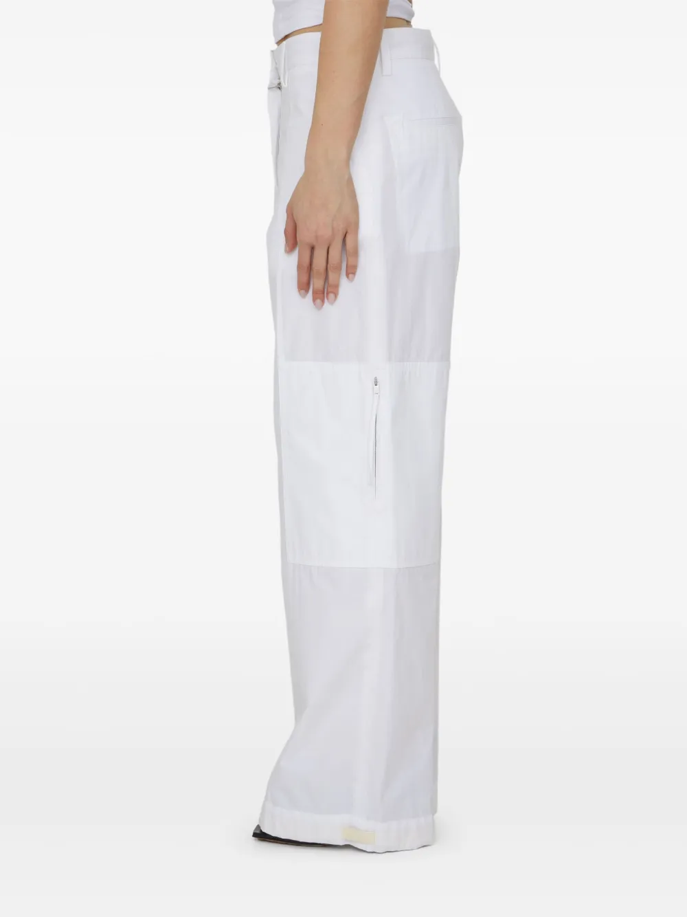 JIL SANDER WIDE-LEG CARGO TROUSERS 