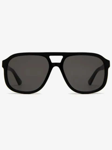Gucci Eyewear pilot-frame logo-plaque sunglasses