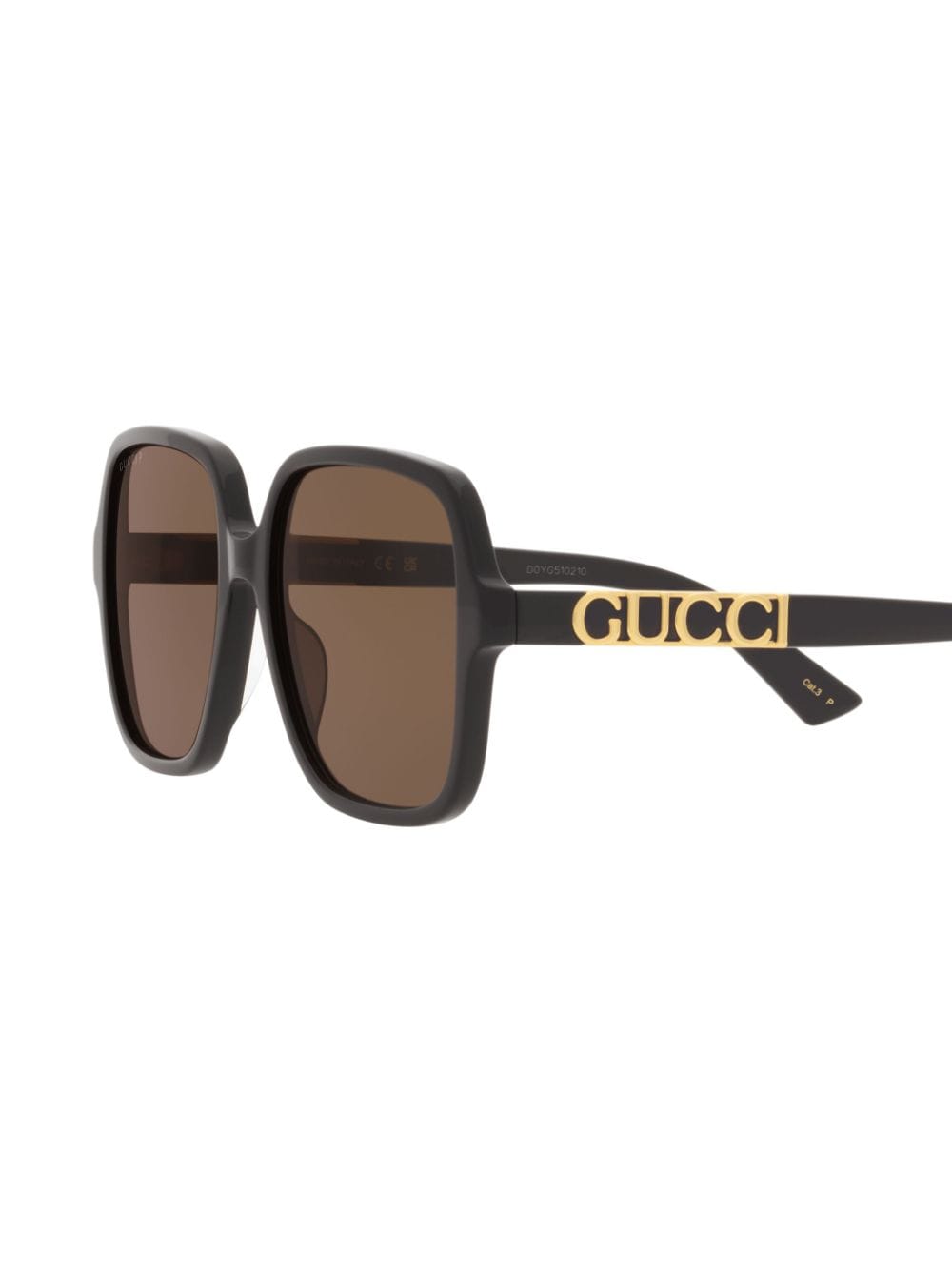 Shop Gucci Square-frame Sunglasses In Black