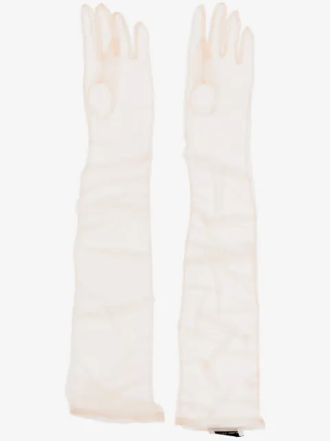 Ioana Ciolacu sheer-finish gloves