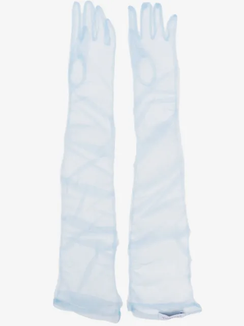 Ioana Ciolacu sheer-finish gloves