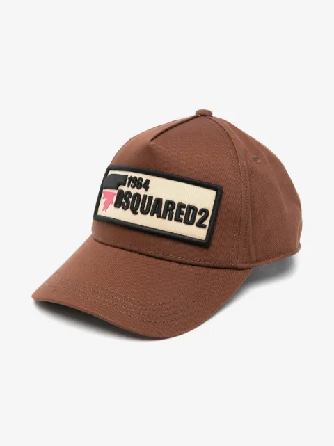 DSQUARED2 KIDS logo-patch cotton cap